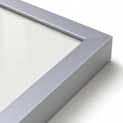 [Color:Polished Chrome], Picture of art in a Polished Chrome frame at an angle