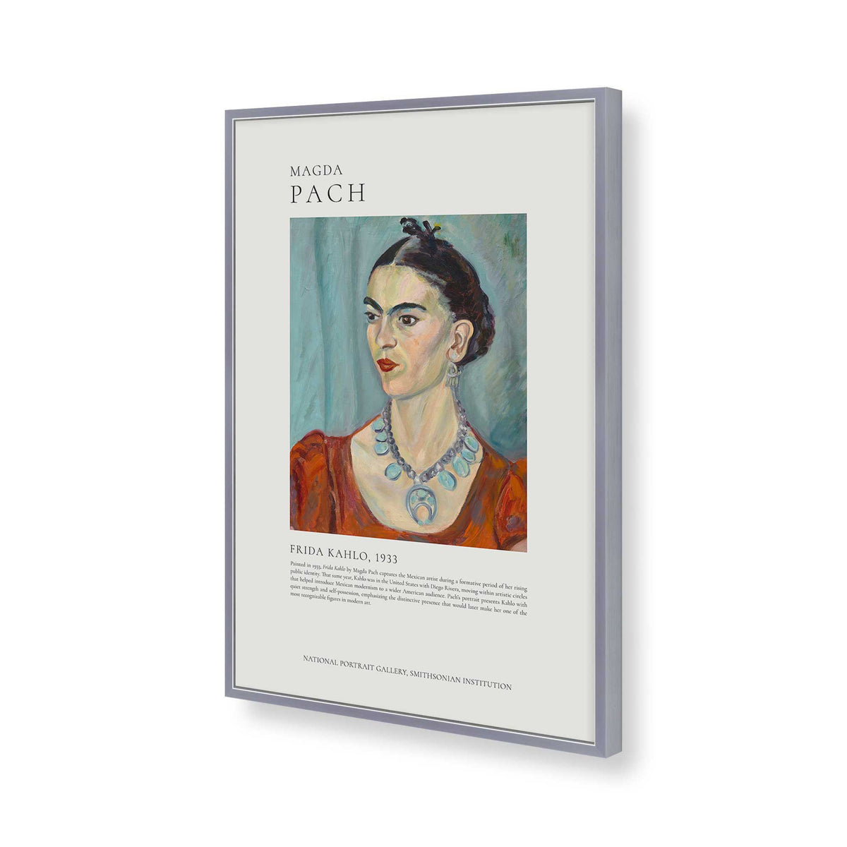 [Color:Polished Chrome], Picture of art in a Polished Chrome frame of the corner