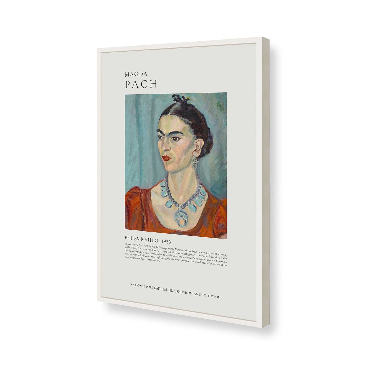 [Color:Opaque White], Picture of art in a Opaque White frame of the corner