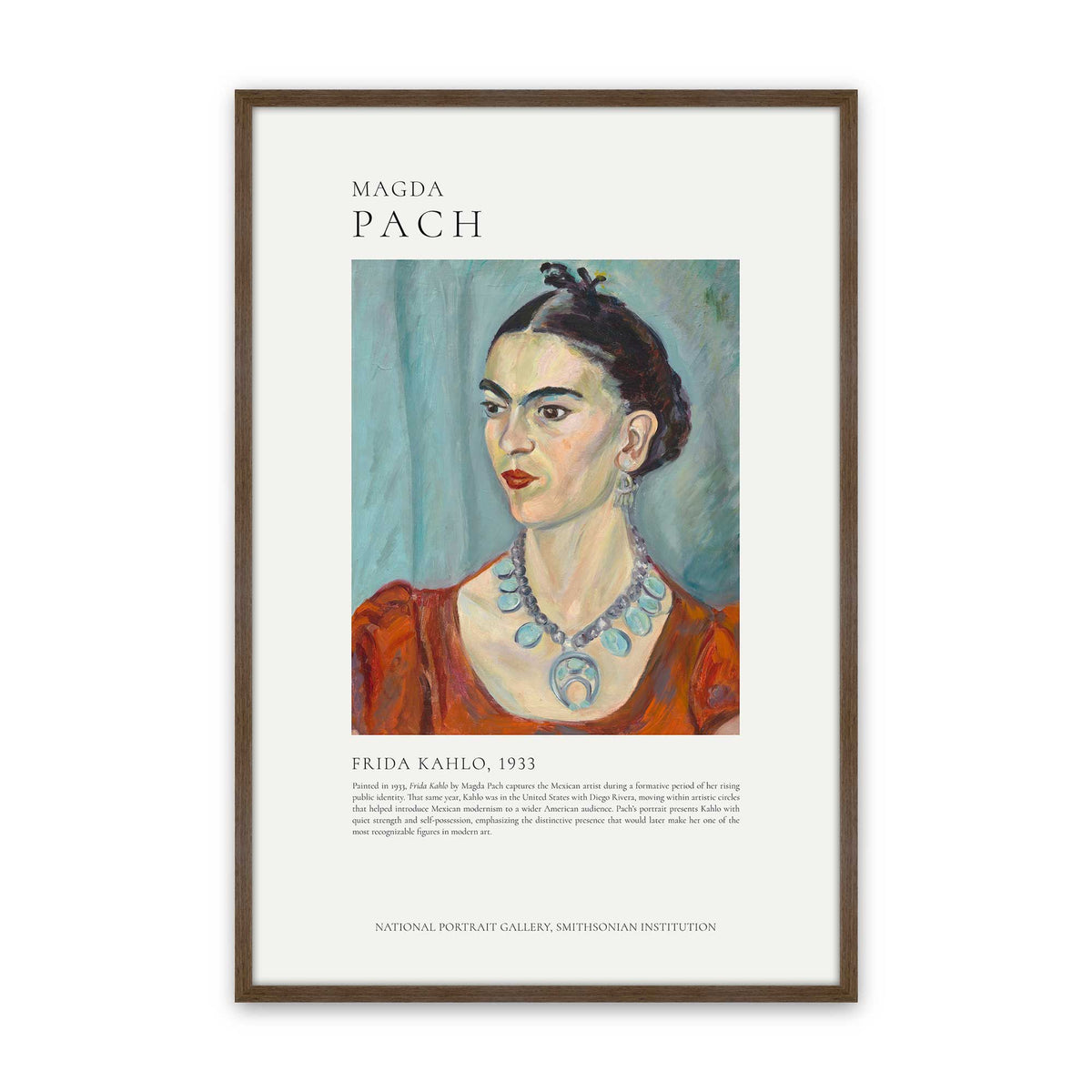 [Color:Walnut], Picture of art in a Walnut frame