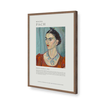 [Color:Walnut], Picture of art in a Walnut frame of the corner