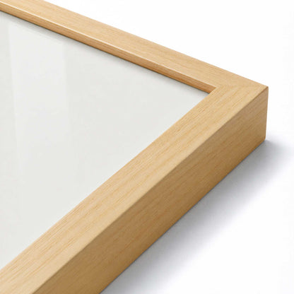 [Color:American Maple], Picture of art in a American Maple frame at an angle
