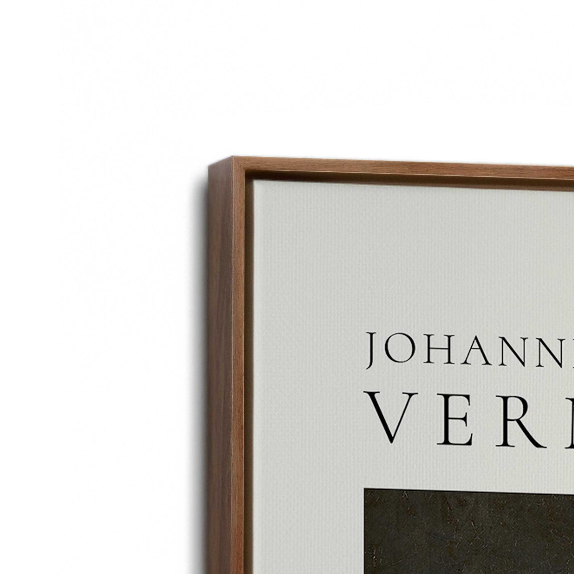 [Color:Walnut], Picture of art in a Walnut frame at an angle