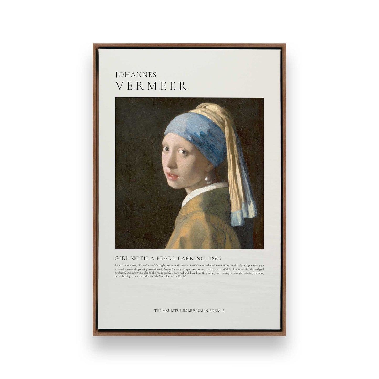 [Color:Walnut], Picture of art in a Walnut frame