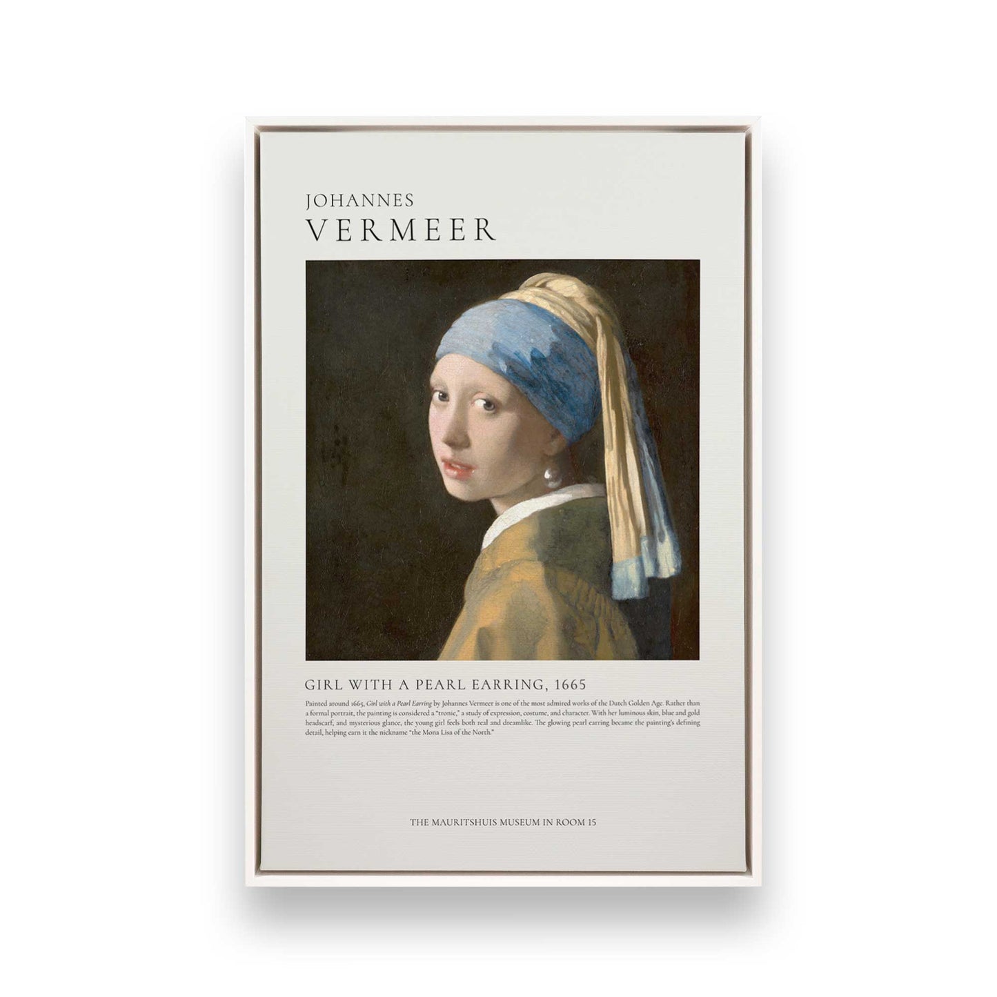 [Color:Opaque White], Picture of art in a White frame