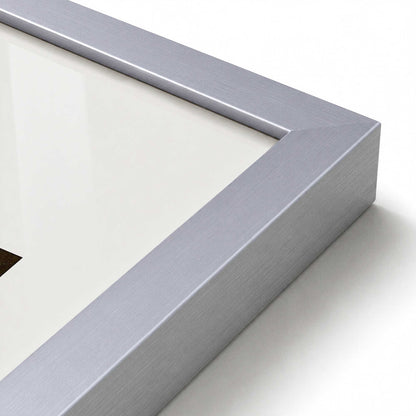 [Color:Polished Chrome], Picture of art in a Polished Chrome frame at an angle