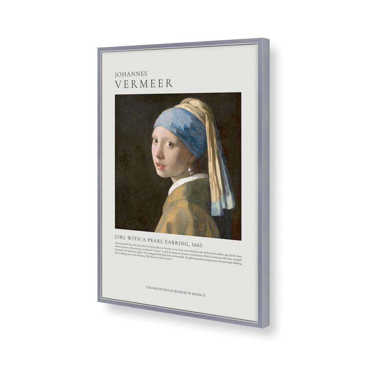 [Color:Polished Chrome], Picture of art in a Polished Chrome frame of the corner