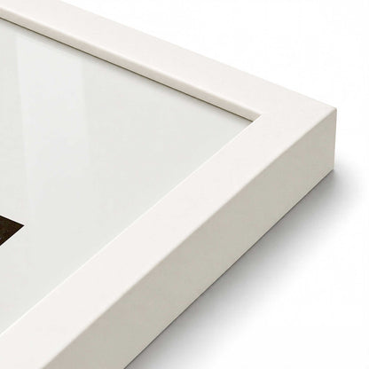 [Color:Opaque White], Picture of art in a Opaque White frame at an angle