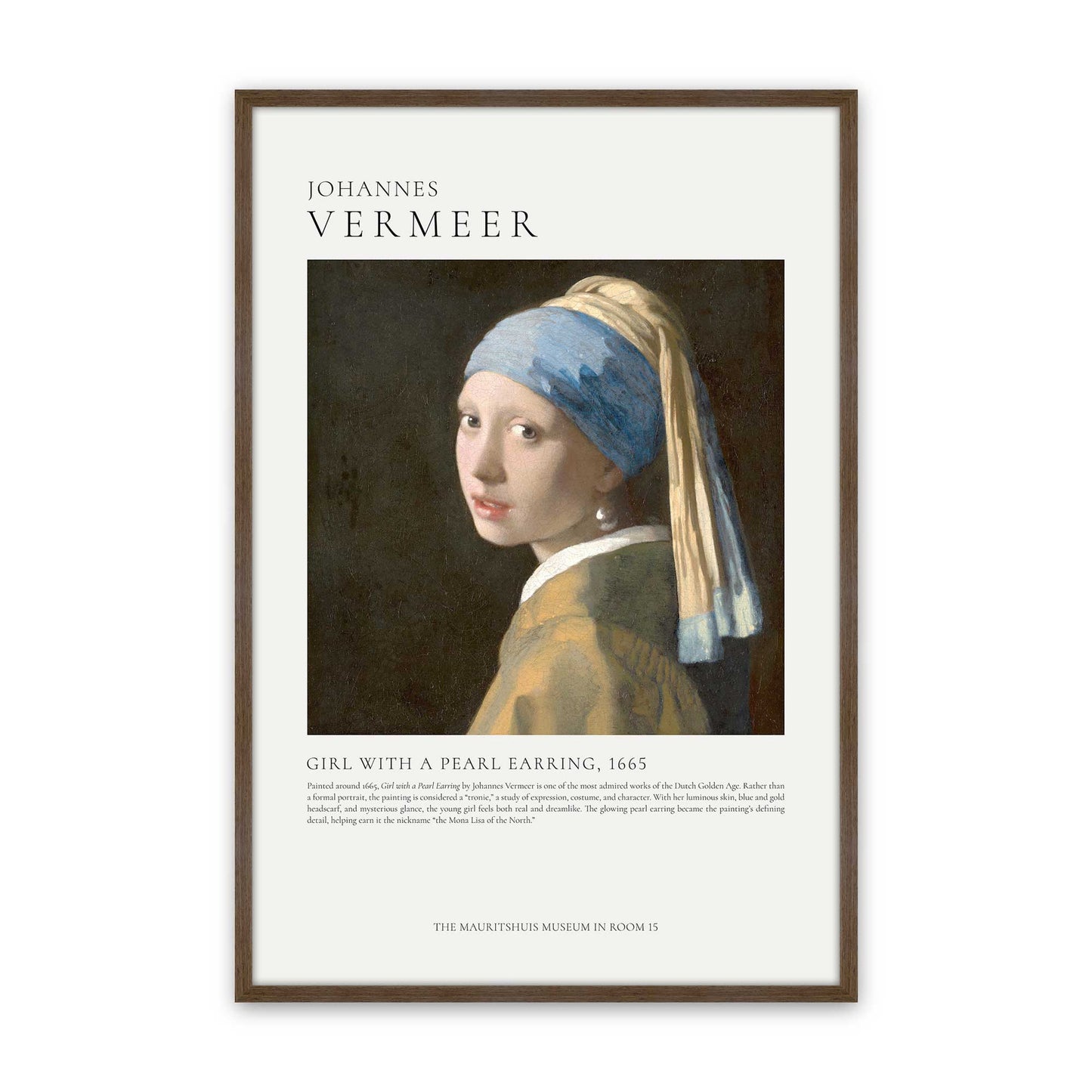 [Color:Walnut], Picture of art in a Walnut frame