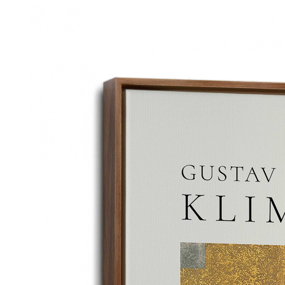 [Color:Walnut], Picture of art in a Walnut frame at an angle
