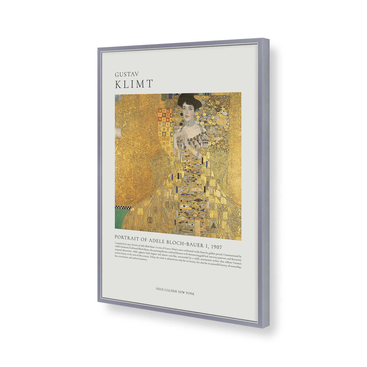 [Color:Polished Chrome], Picture of art in a Polished Chrome frame of the corner