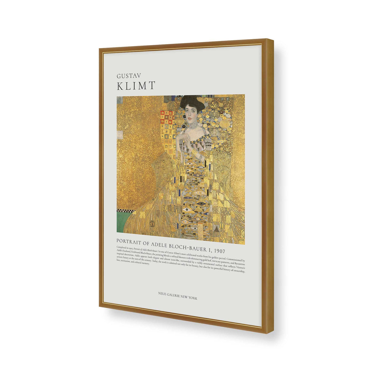 [Color:Polished Gold], Picture of art in a Polished Gold frame of the corner