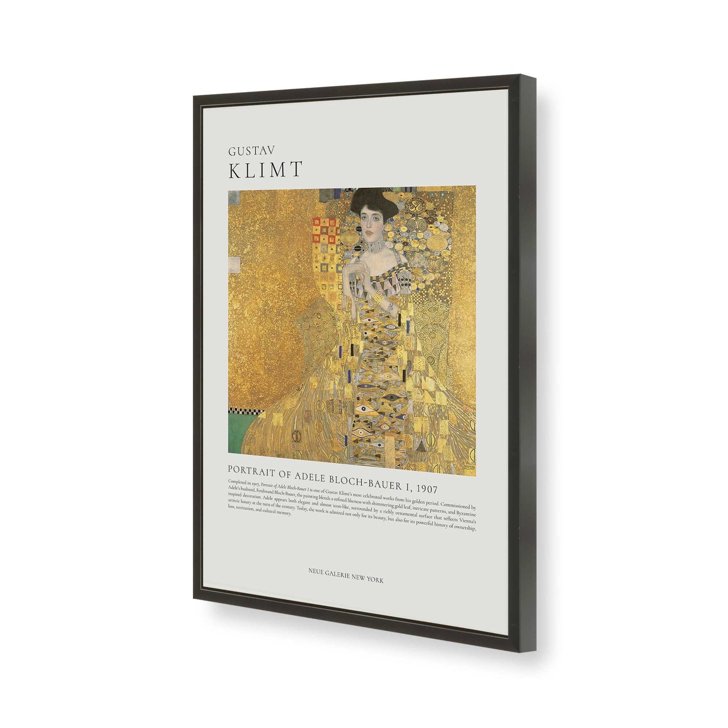 [Color:Satin Black], Picture of art in a Satin Black frame of the corner