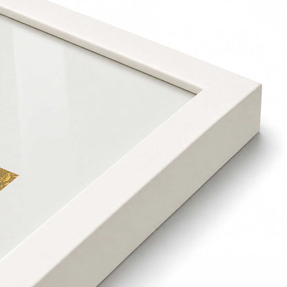 [Color:Opaque White], Picture of art in a Opaque White frame at an angle