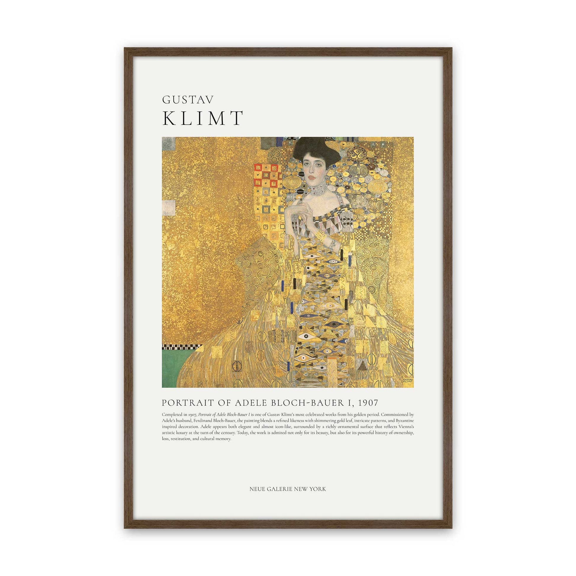 [Color:Walnut], Picture of art in a Walnut frame