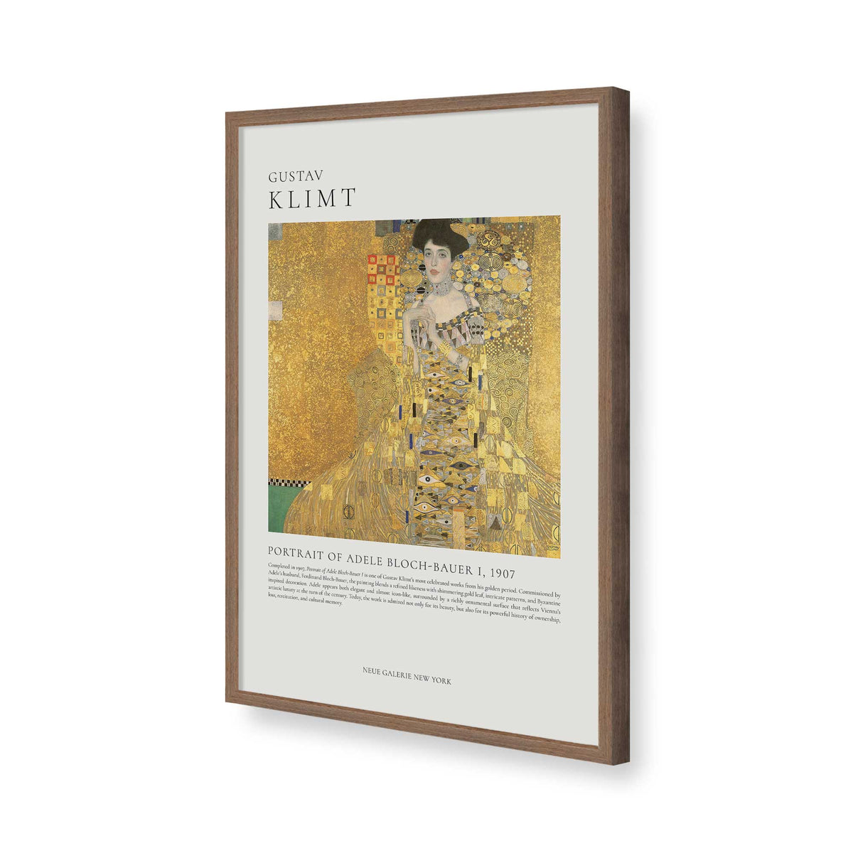 [Color:Walnut], Picture of art in a Walnut frame of the corner