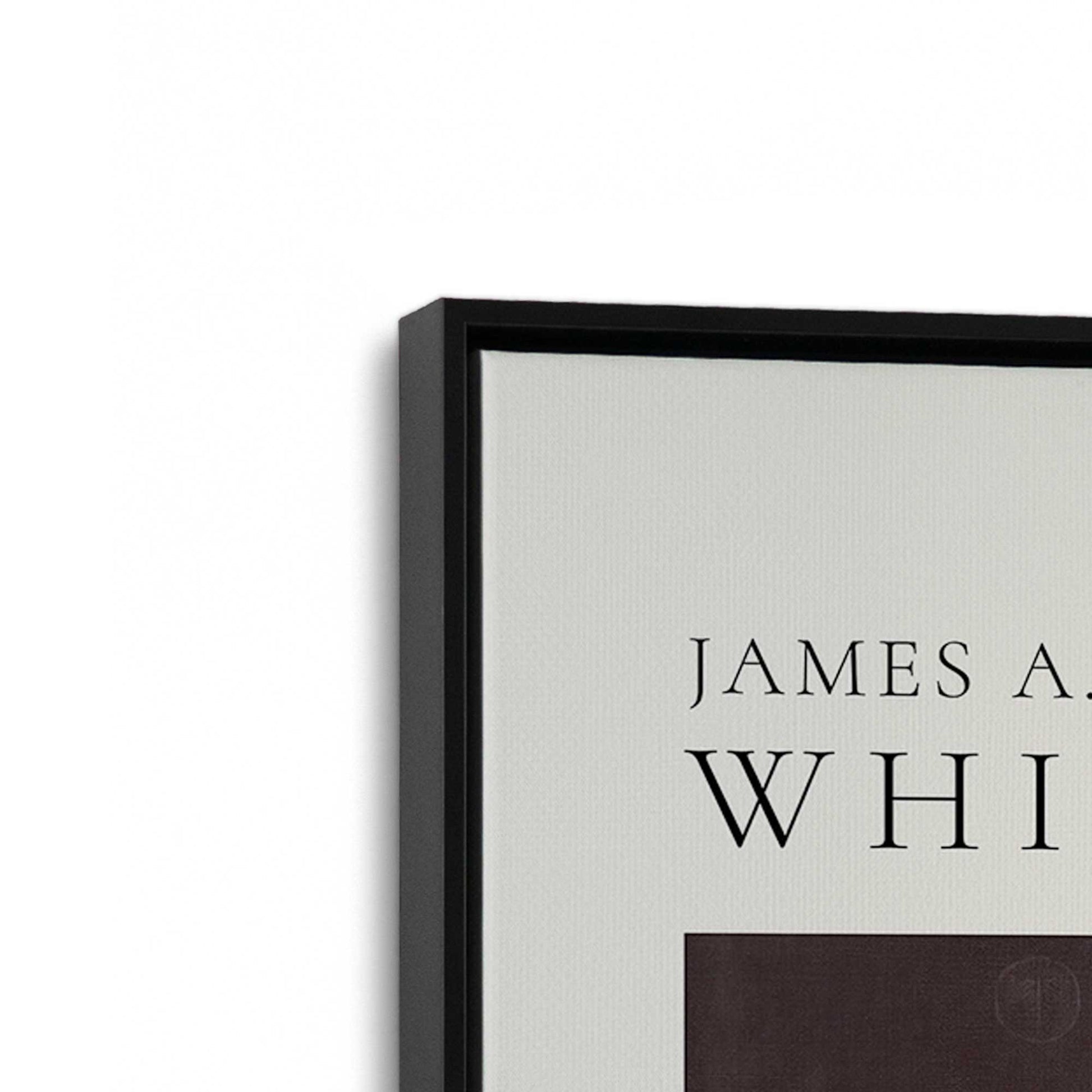 [Color:Satin Black], Picture of art in a Satin Black frame at an angle