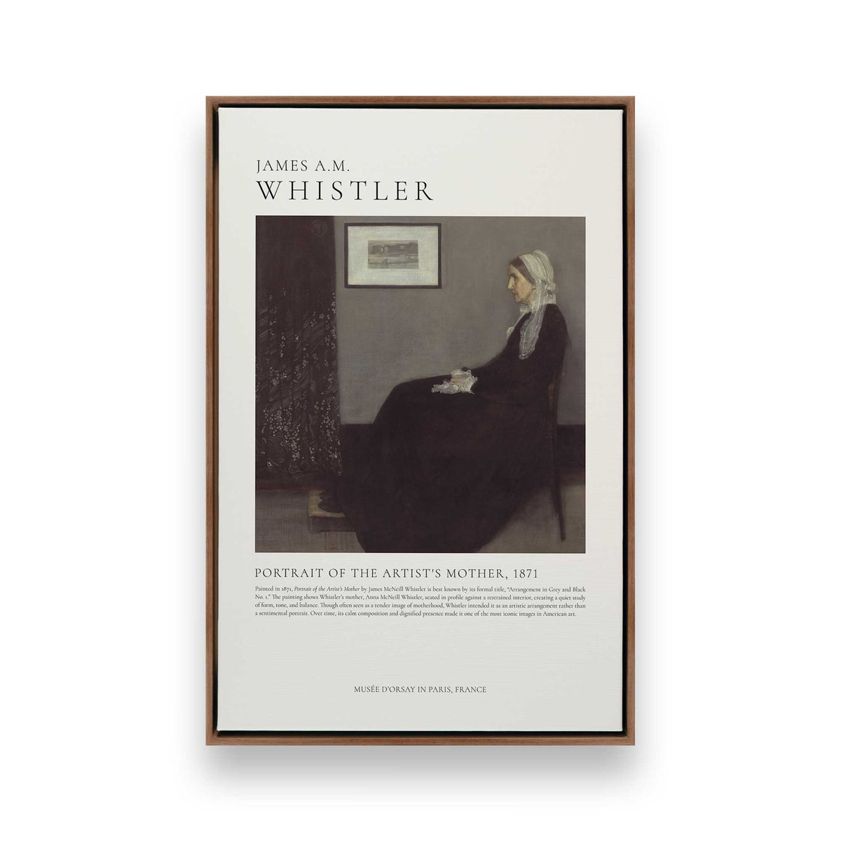 [Color:Walnut], Picture of art in a Walnut frame