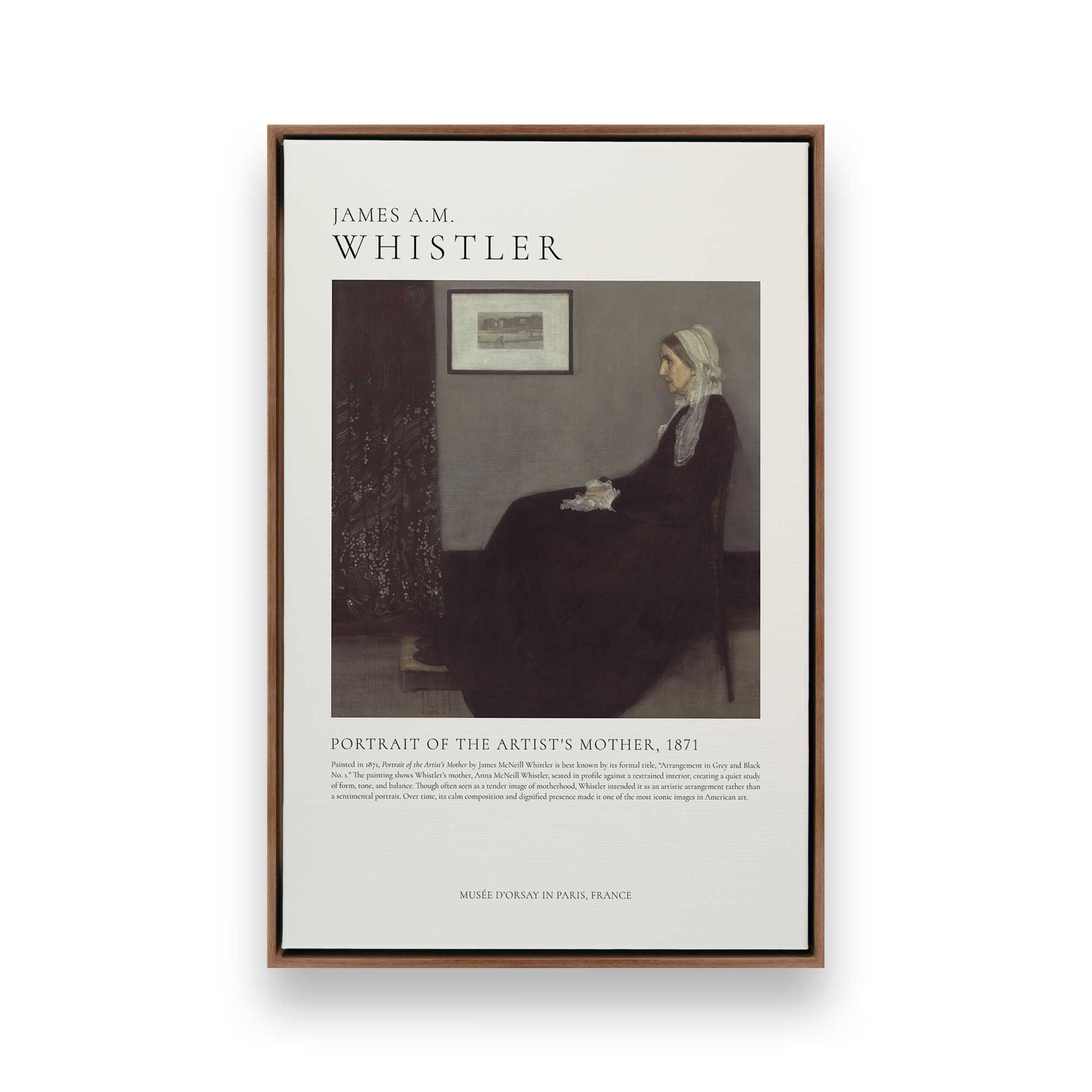 [Color:Walnut], Picture of art in a Walnut frame