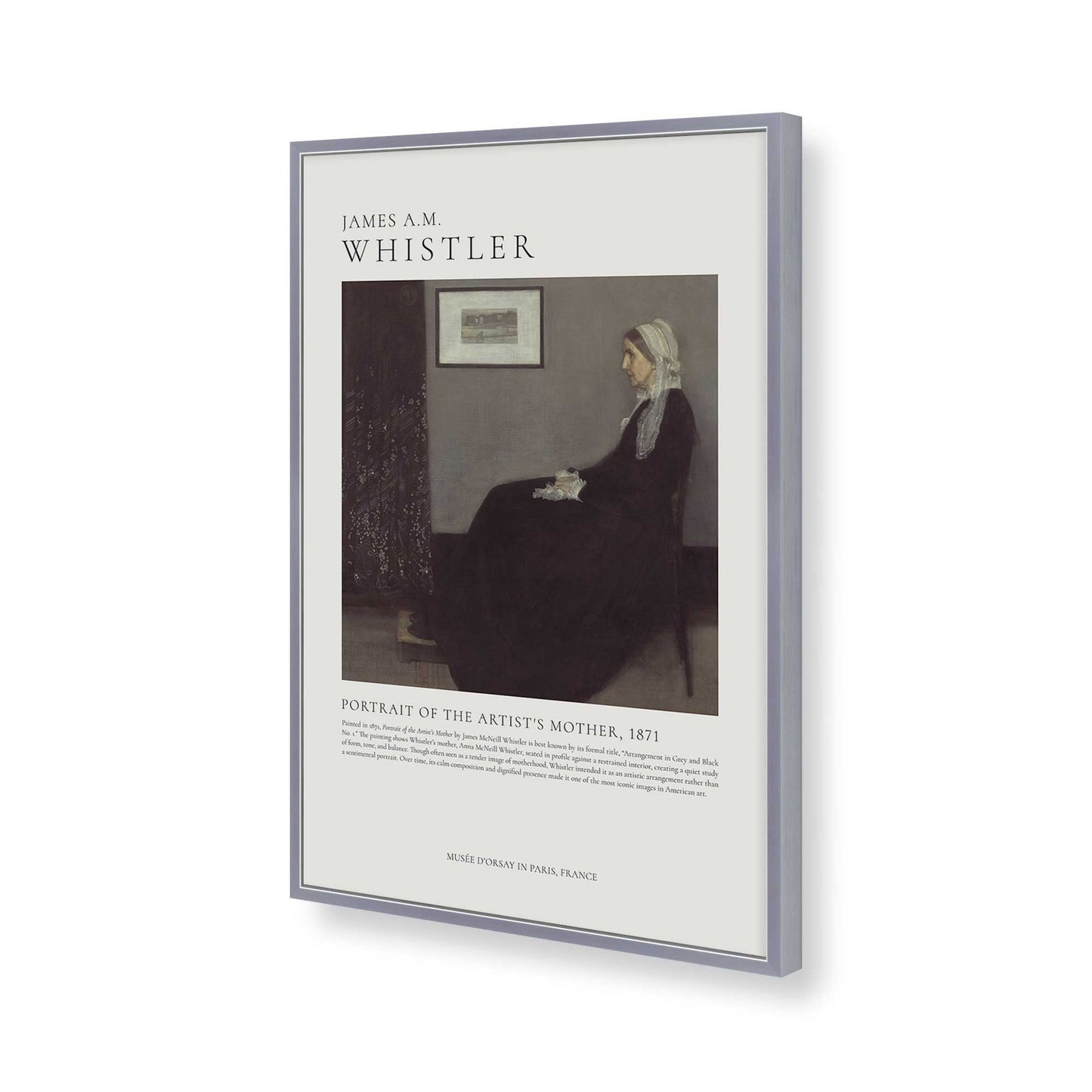 [Color:Polished Chrome], Picture of art in a Polished Chrome frame of the corner