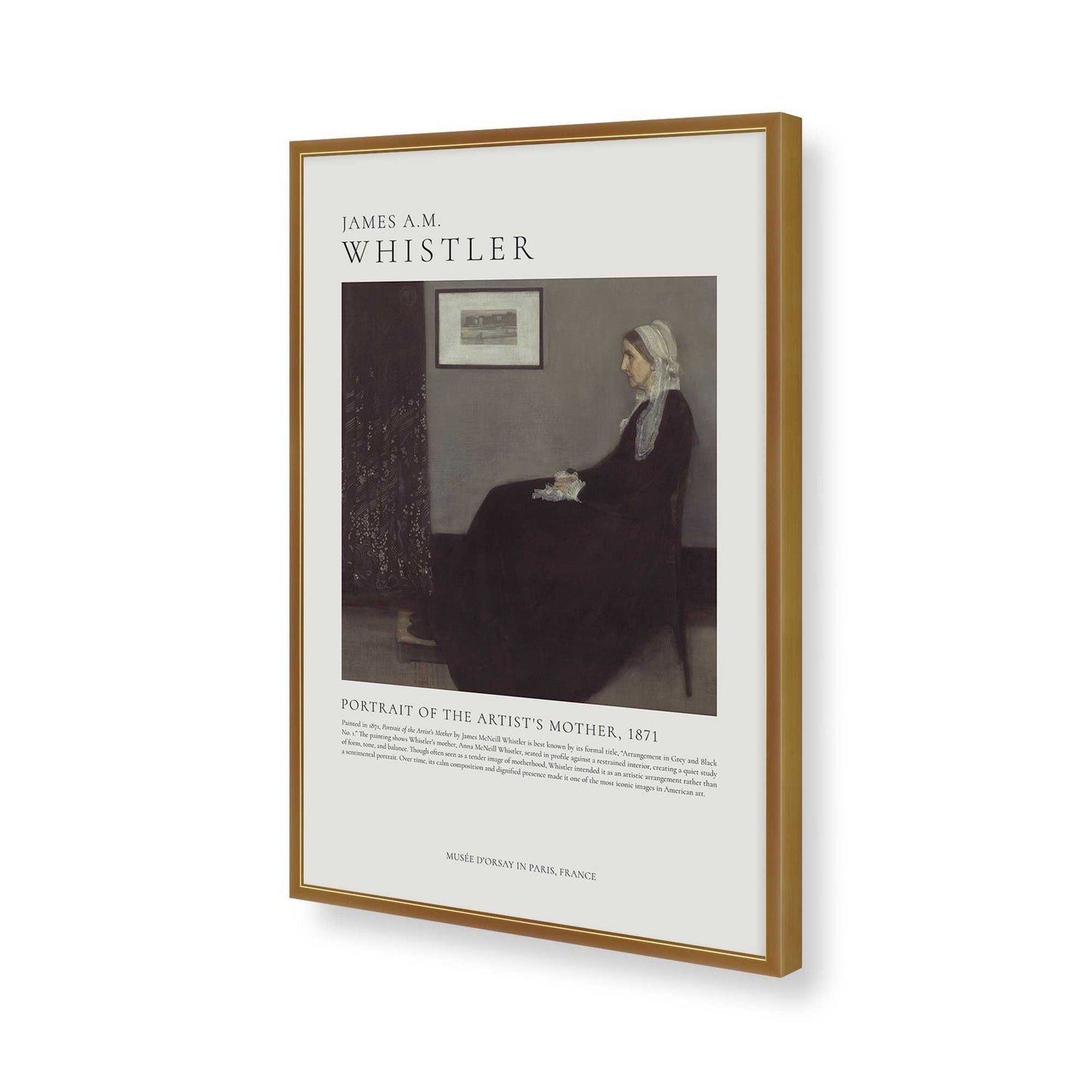 [Color:Polished Gold], Picture of art in a Polished Gold frame of the corner