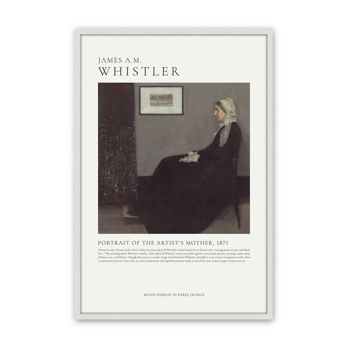 [Color:Opaque White], Picture of art in a Opaque White frame