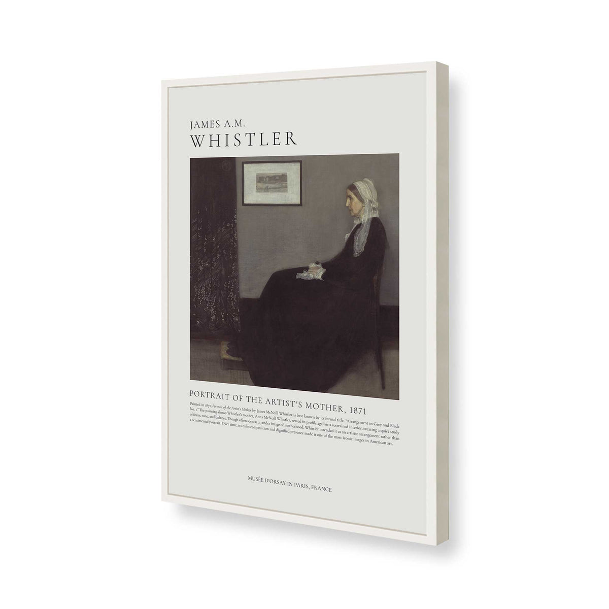[Color:Opaque White], Picture of art in a Opaque White frame of the corner