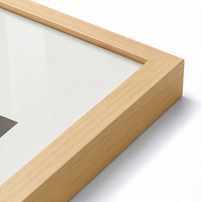 [Color:American Maple], Picture of art in a American Maple frame at an angle