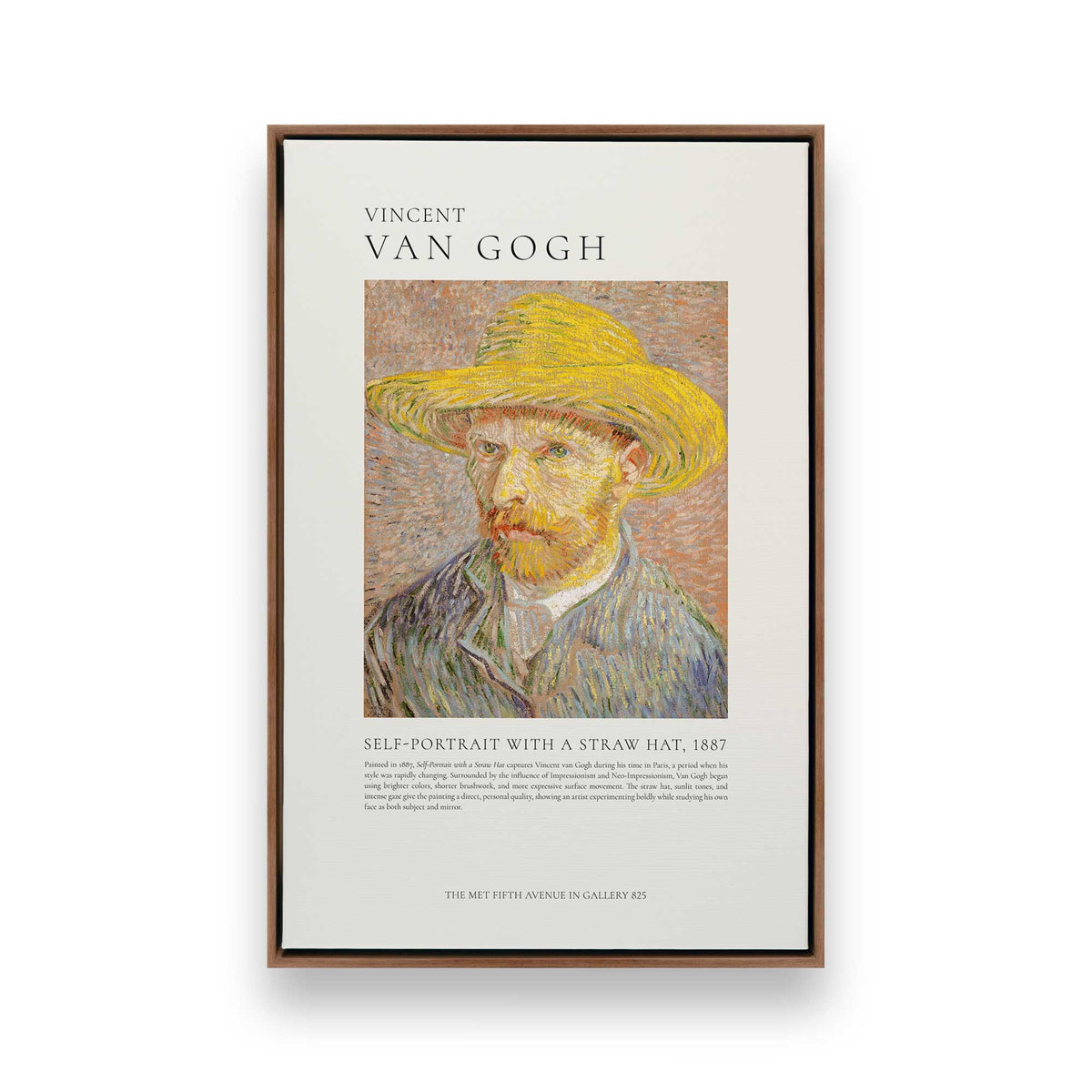 [Color:Walnut], Picture of art in a Walnut frame