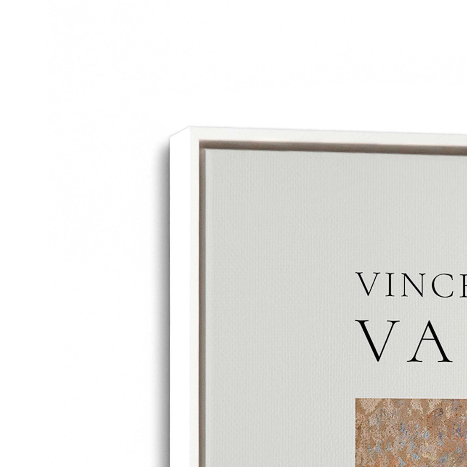 [Color:Opaque White], Picture of art in a White frame at an angle