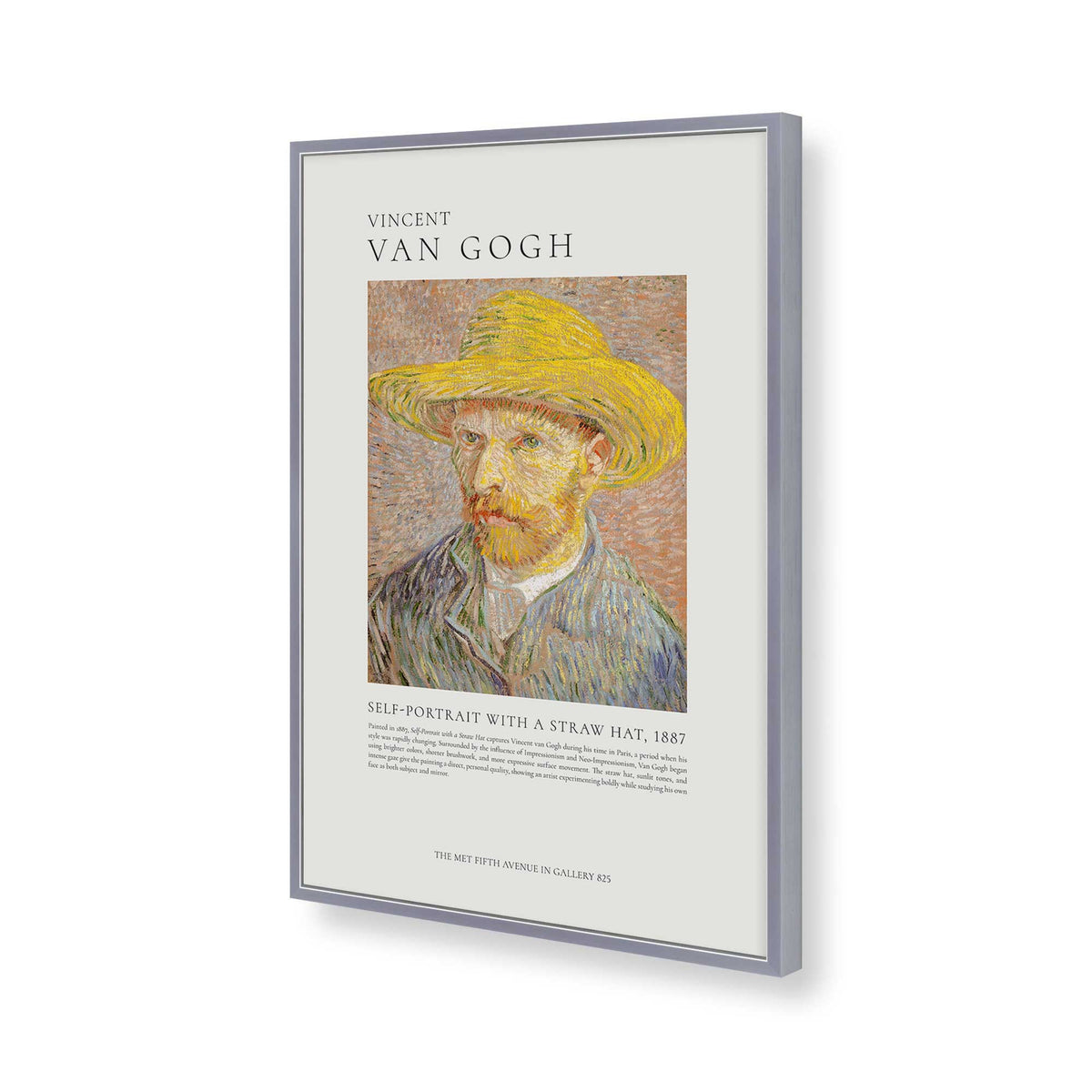 [Color:Polished Chrome], Picture of art in a Polished Chrome frame of the corner