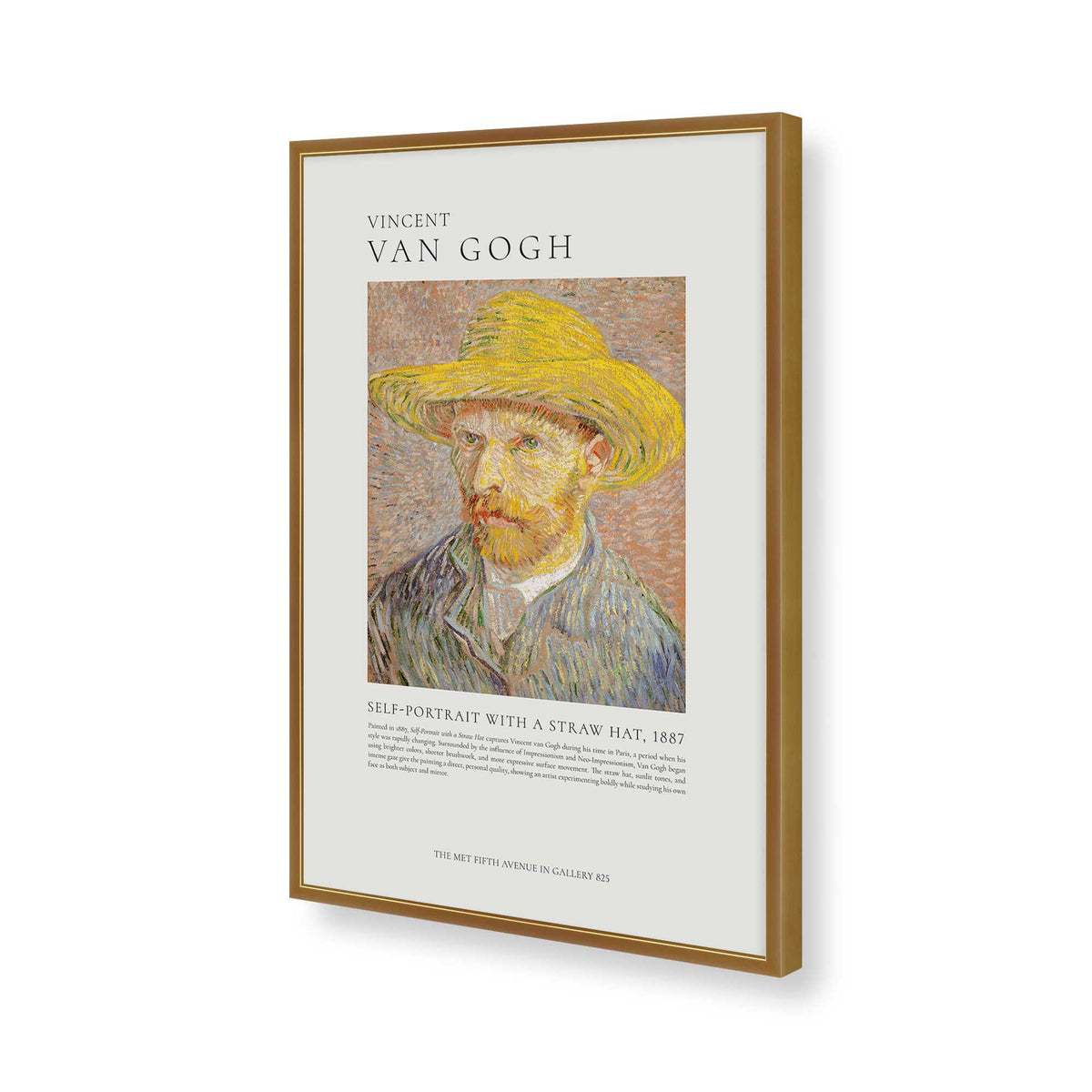 [Color:Polished Gold], Picture of art in a Polished Gold frame of the corner