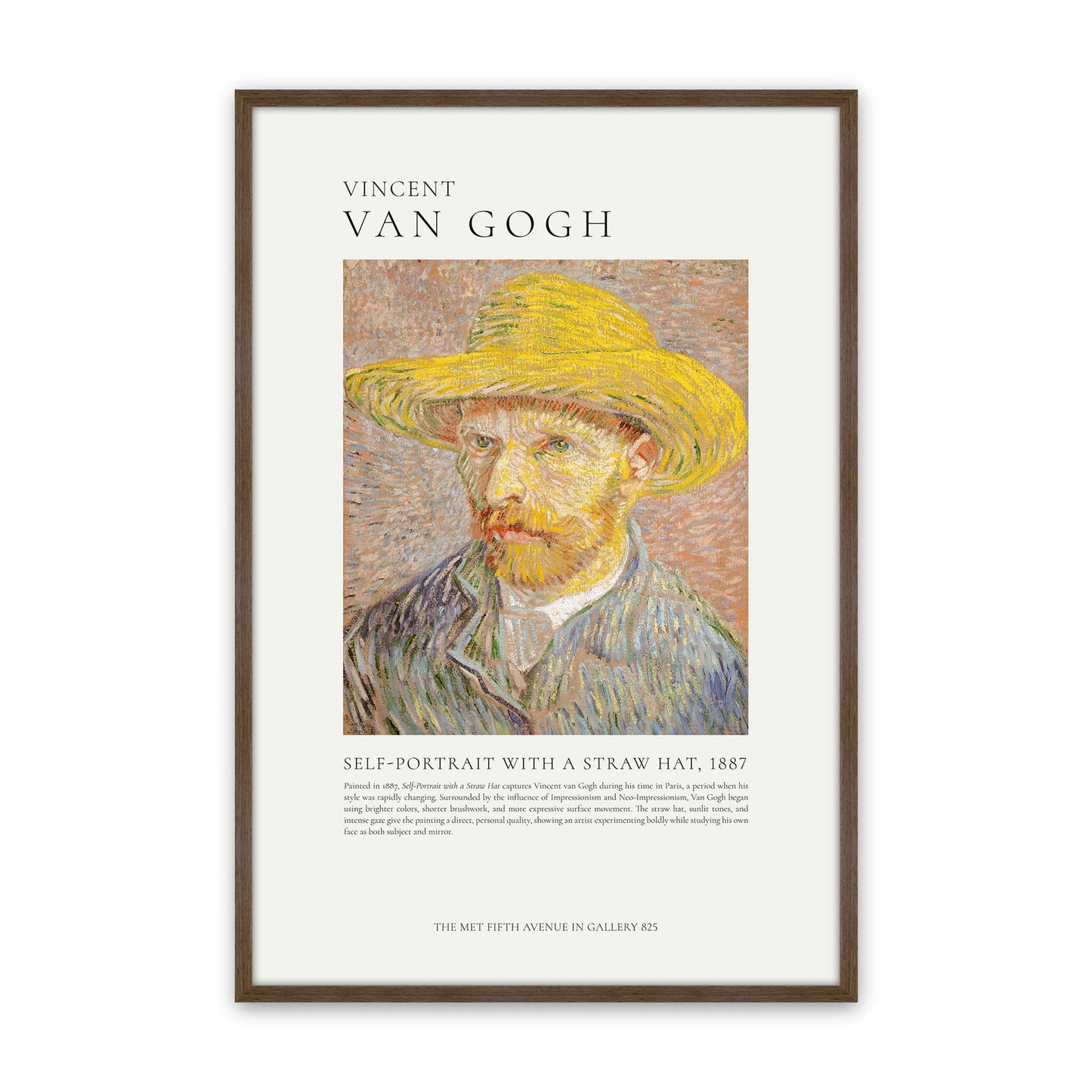[Color:Walnut], Picture of art in a Walnut frame
