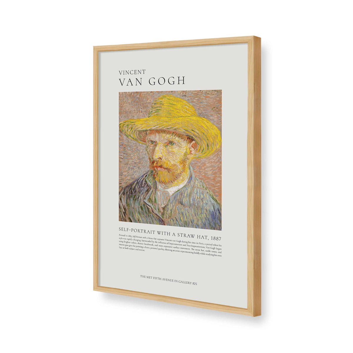 [Color:American Maple], Picture of art in a American Maple frame of the corner
