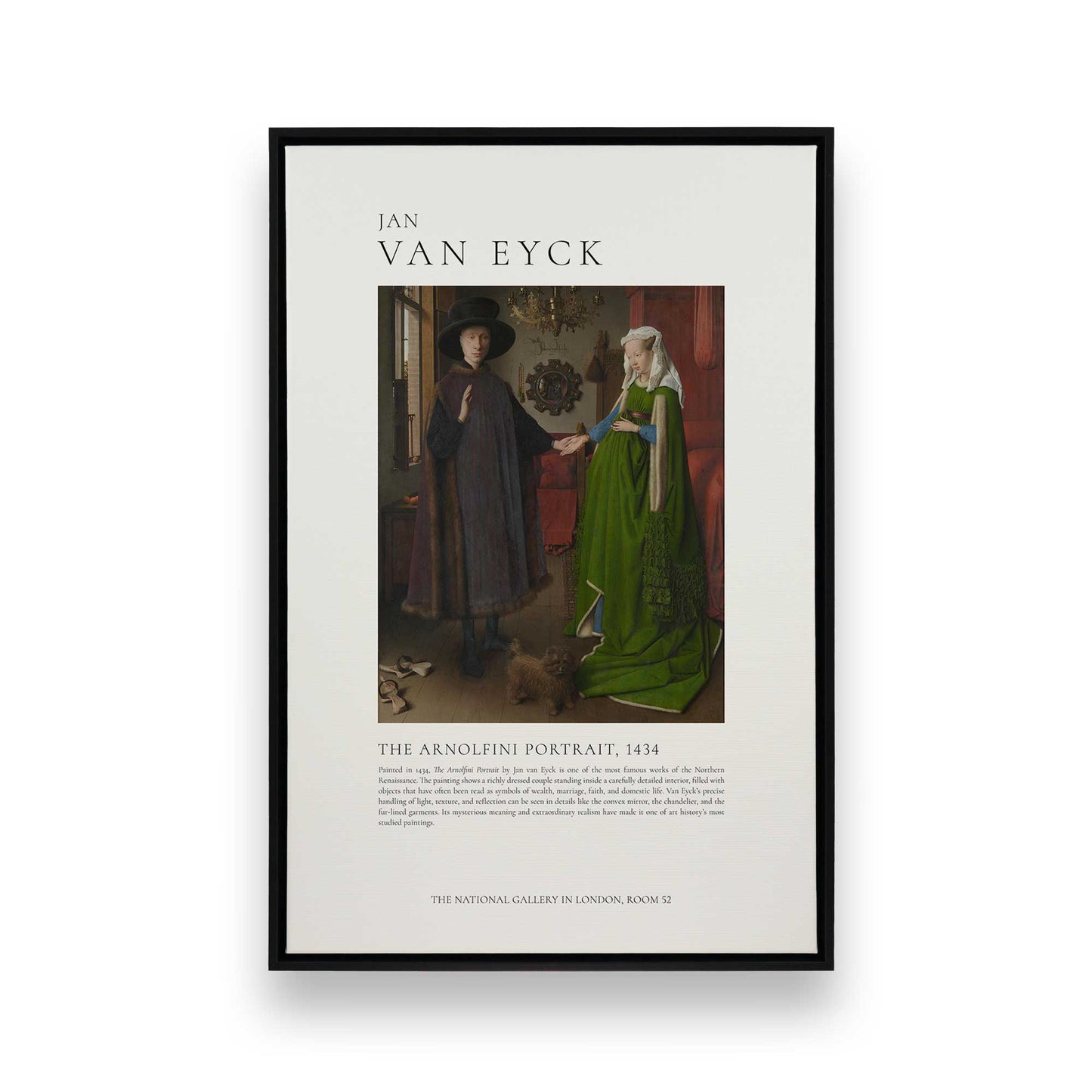 [Color:Satin Black], Picture of art in a Satin Black frame