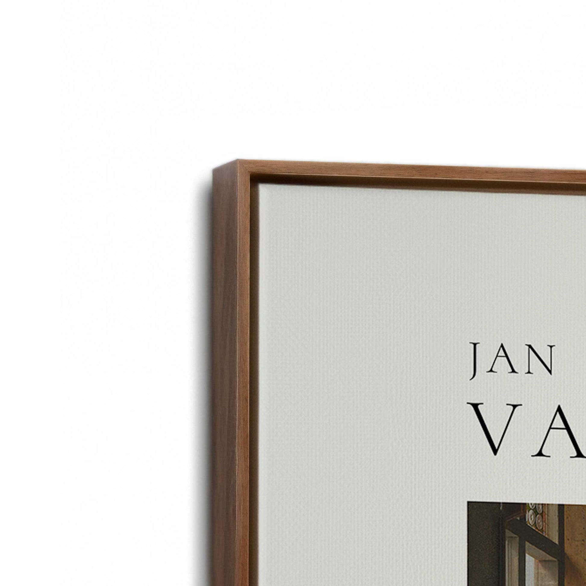 [Color:Walnut], Picture of art in a Walnut frame at an angle
