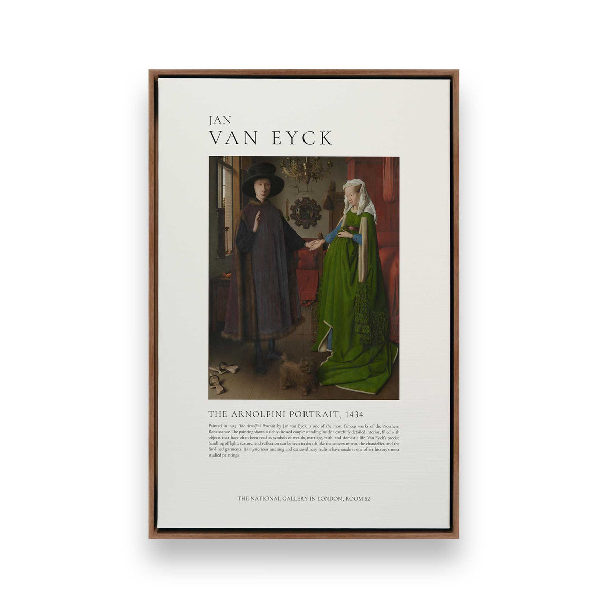 [Color:Walnut], Picture of art in a Walnut frame