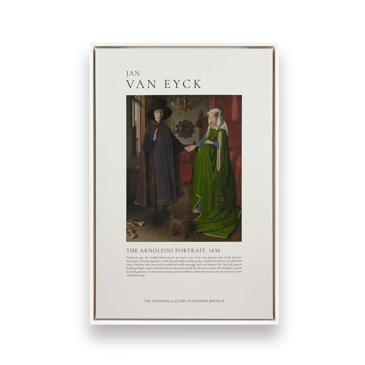[Color:Opaque White], Picture of art in a White frame