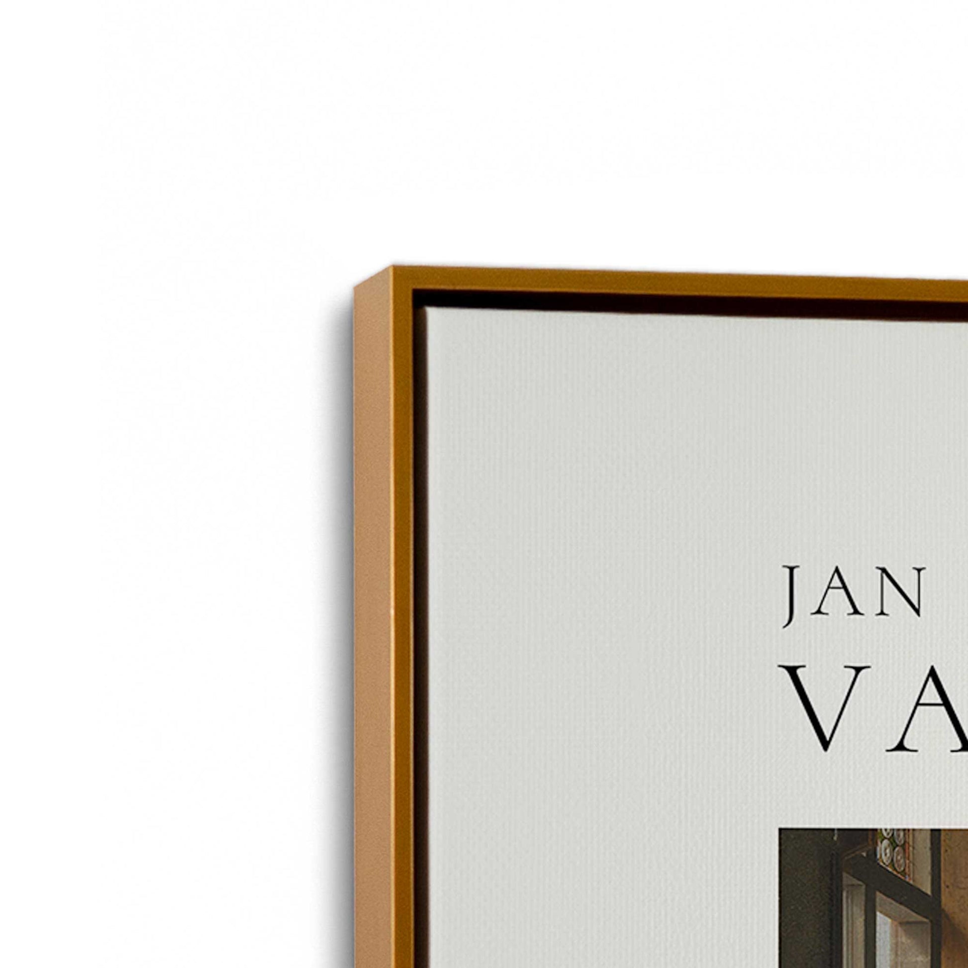 [Color:Polished Gold], Picture of art in a Polished Gold frame at an angle