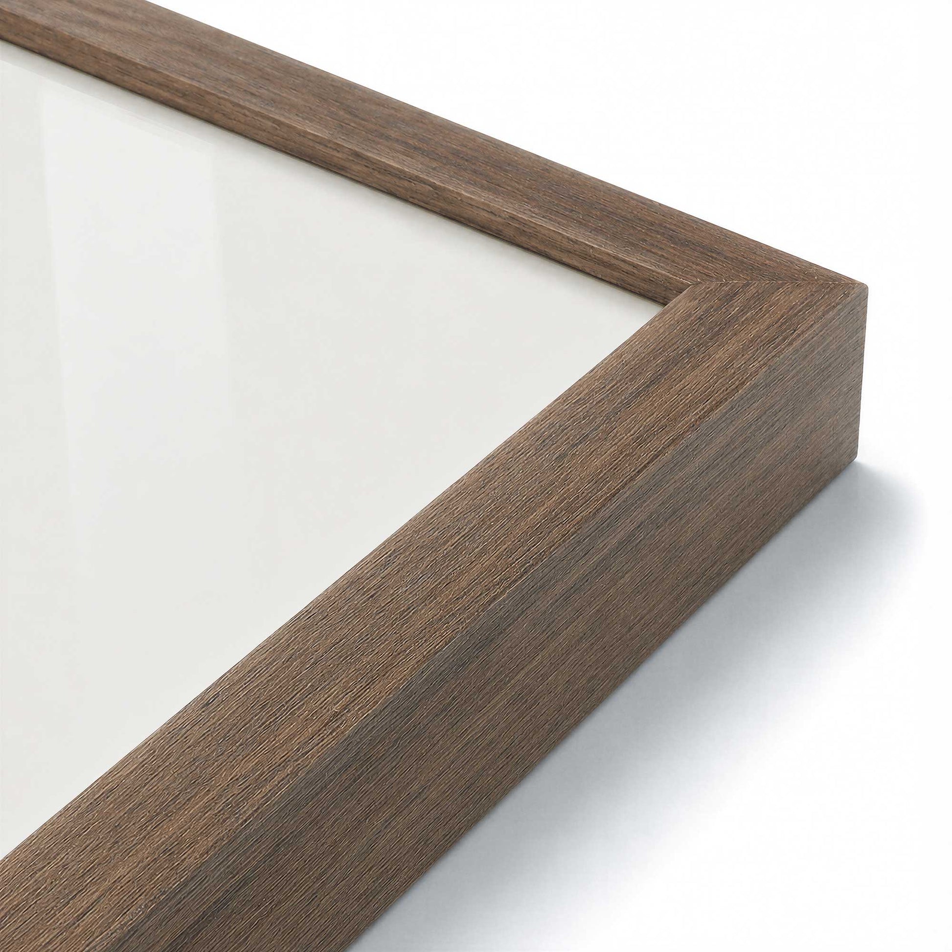 [Color:Walnut], Picture of art in a Walnut frame at an angle