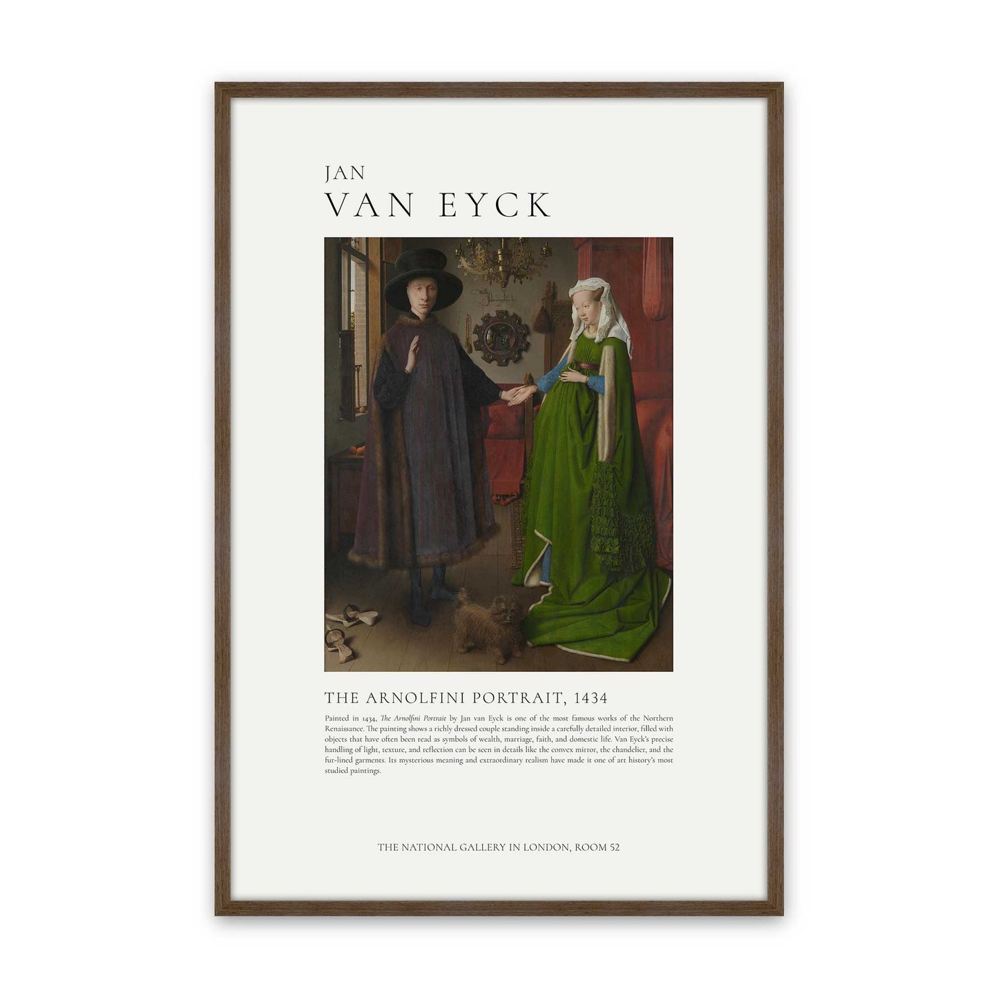 [Color:Walnut], Picture of art in a Walnut frame