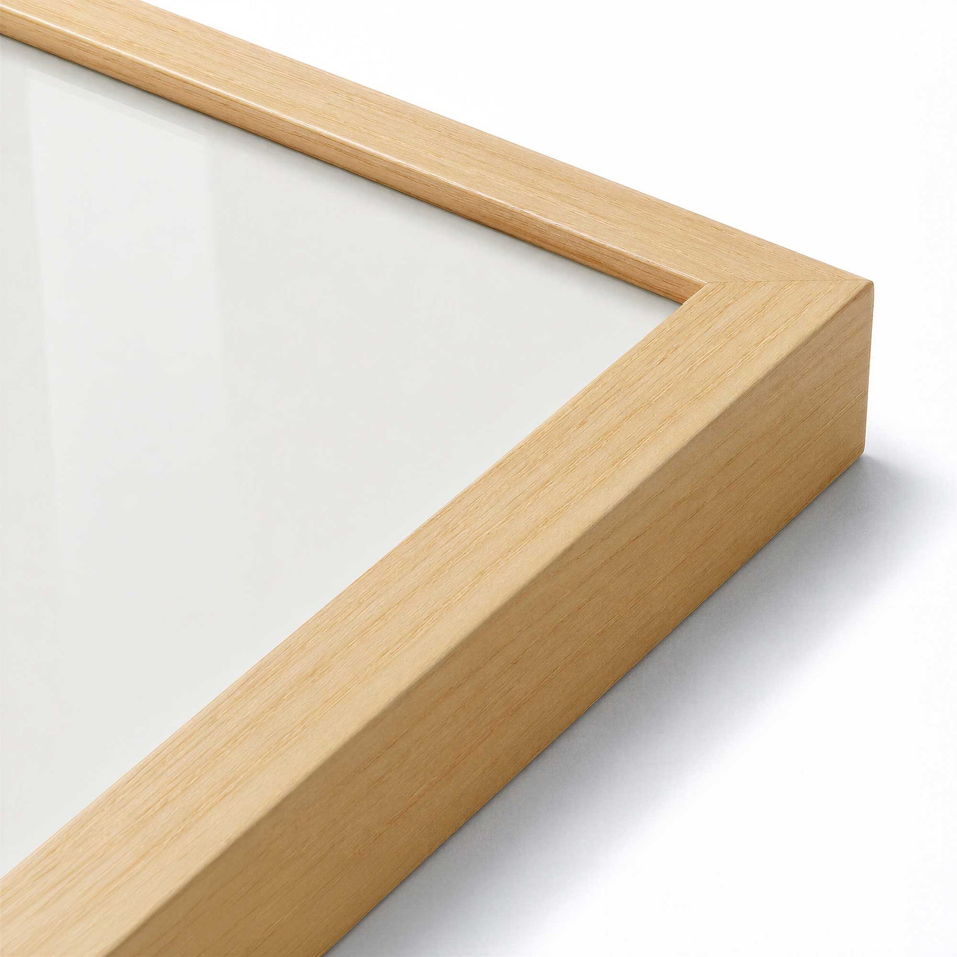 [Color:American Maple], Picture of art in a American Maple frame at an angle