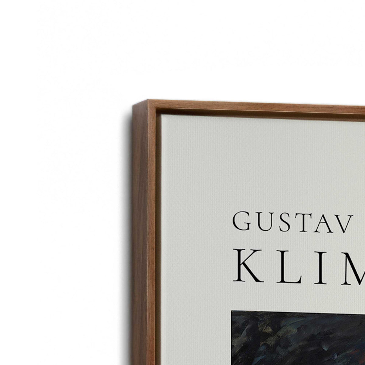 [Color:Walnut], Picture of art in a Walnut frame at an angle