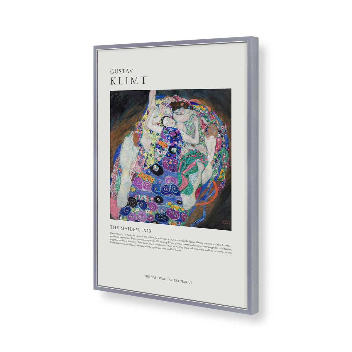 [Color:Polished Chrome], Picture of art in a Polished Chrome frame of the corner