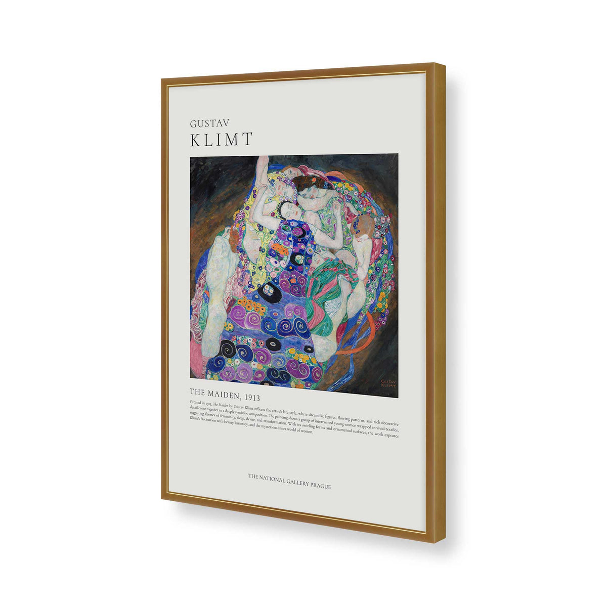 [Color:Polished Gold], Picture of art in a Polished Gold frame of the corner