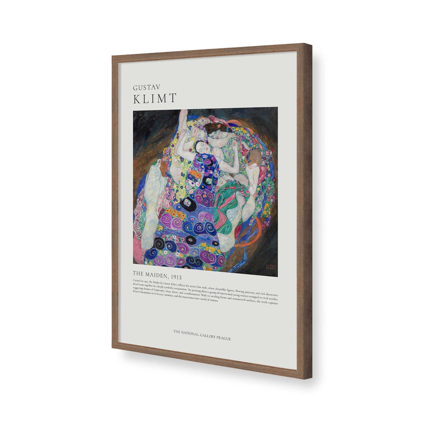 [Color:Walnut], Picture of art in a Walnut frame of the corner