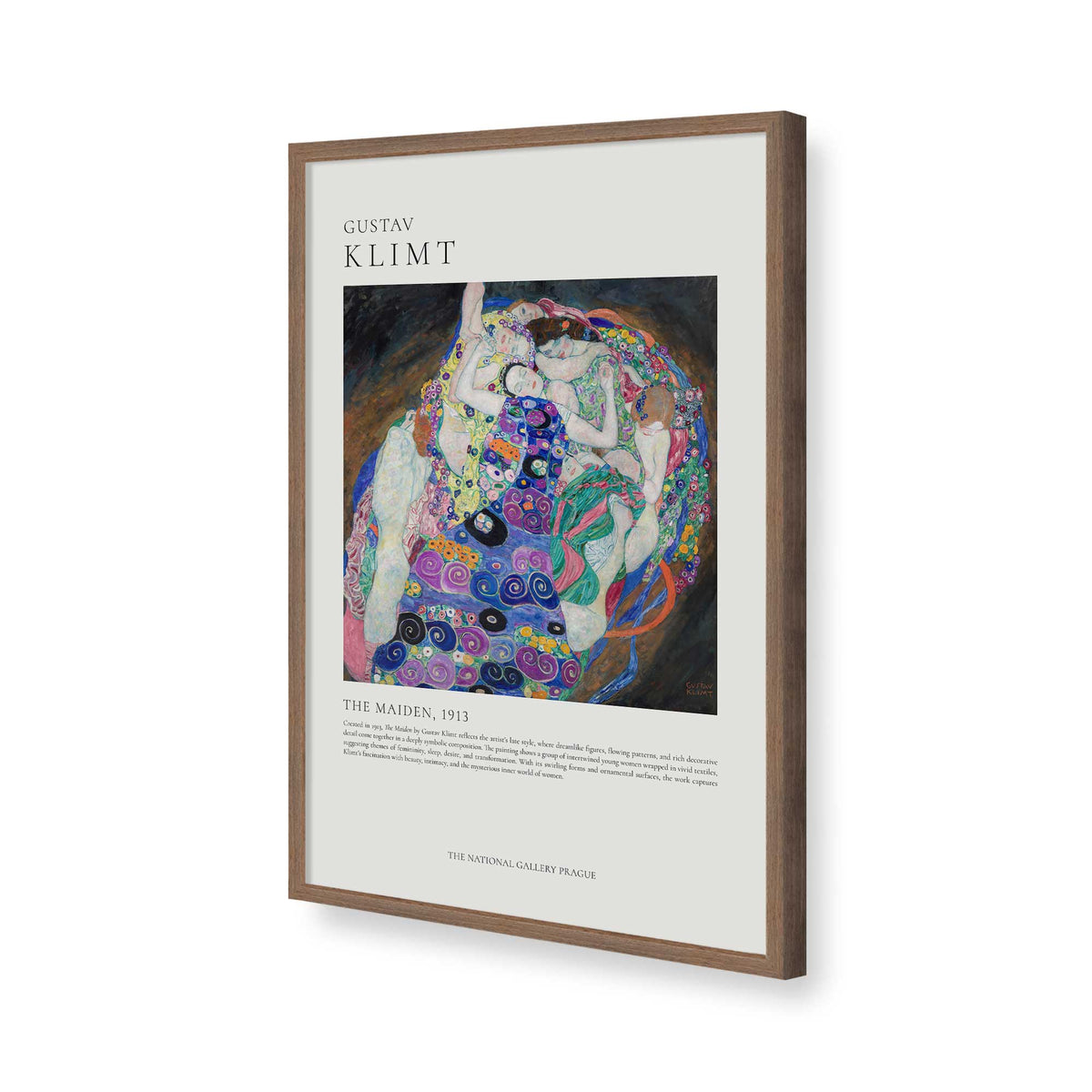 [Color:Walnut], Picture of art in a Walnut frame of the corner