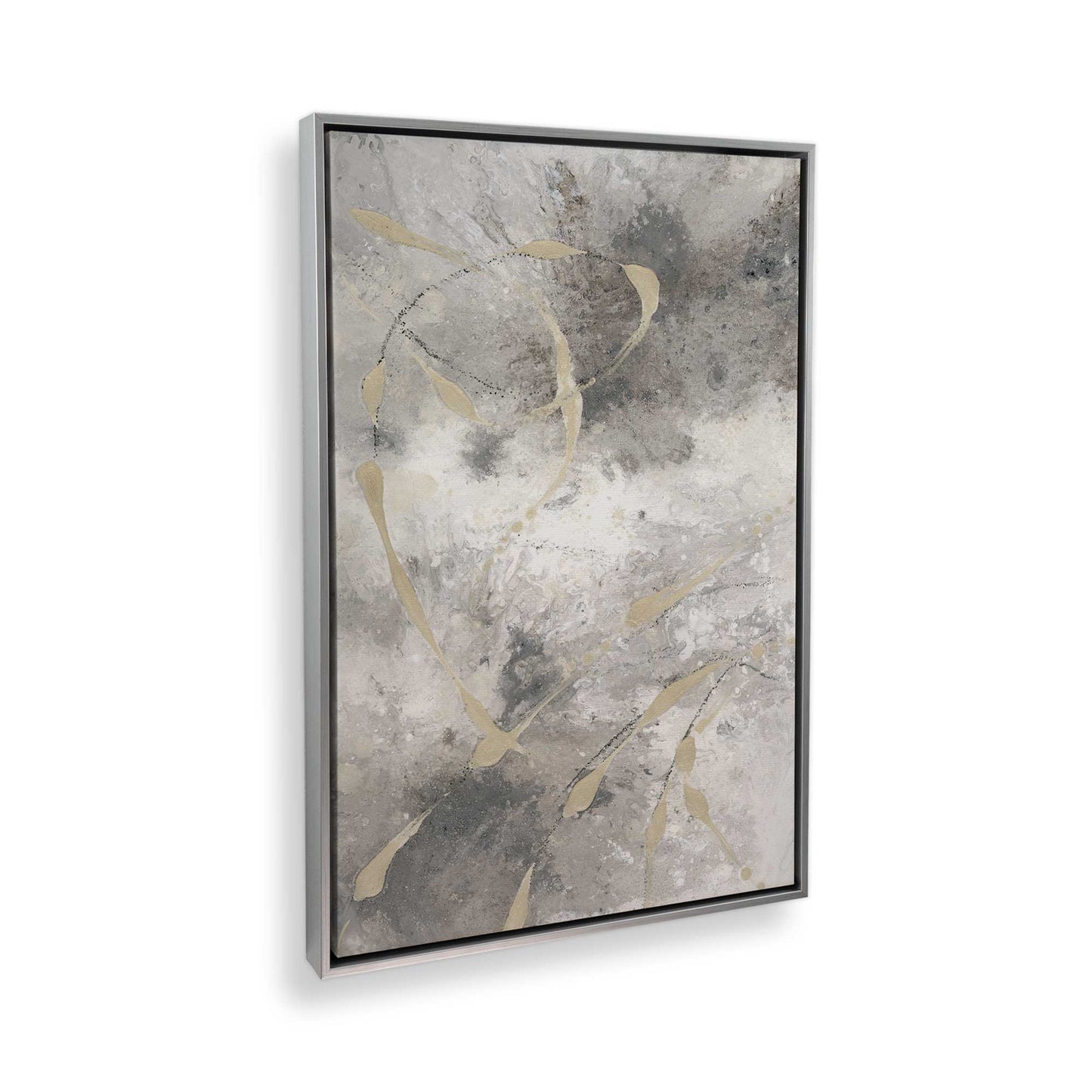 [Color:Polished Chrome], Picture of art in a Polished Chrome frame at an angle