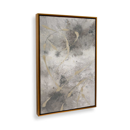 [Color:Polished Gold], Picture of art in a Polished Gold frame at an angle