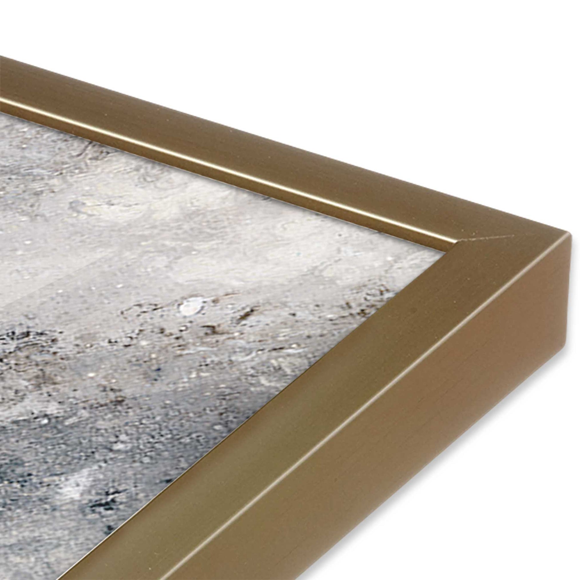 [Color:Brushed Gold], Picture of art in a Brushed Gold frame of the corner